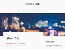 Tablet Screenshot of kerstinfisk.com
